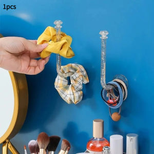 Wall-Mounted Headband Holder Jewelry Hooks for Girls Women Necklaces Bracelets Rubber Bands Storage Organizer Hanging