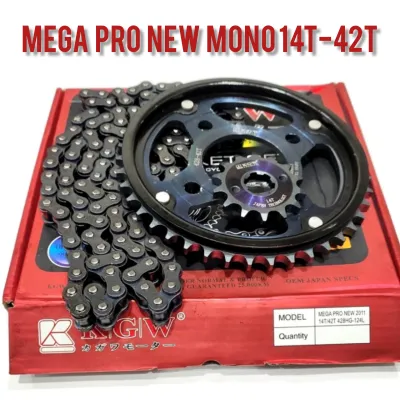 GEAR SET MEGA PRO NEW/ PAKET GIR SET MEGAPRO MONO UKURAN 14T-42T