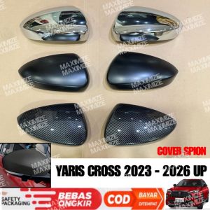 Spion Cover Yaris Cross GR SPORT 2023 2024 2025 Hitam Chrome Carbon