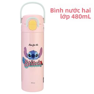 Disney | Cốc Giữ Nhiệt Học Sinh Có Ống Hút và Nắp Đậy 480ml
