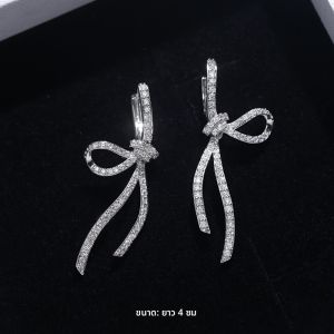 ต่างหูตกแต่งไข่มุกดางสายโบว์ขนาดเล็ก จี้แฟชั่นเงางามและหรูหรา โลซิเคียนคารีลี กันการหมุนของหู เช้าและเย้า แหล่งกำเนิดไม่ชัวร์ คันโทเอ็ต มัลล่าเนชา