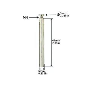 4pcs/2set Modern minimalist desktop photo frame accessories support rod acrylic advertising nails photo frame bracket screws