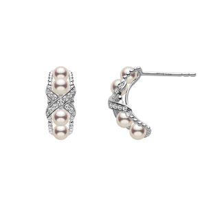 Helas | Freshwater Cultured Pearl 14K Gold Stud Earrings