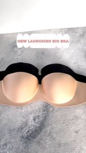Tally 221 Biobra Kait Bra Push Up Double Strapless Seamless Cup A - B Invisible Bra Tali Transparan