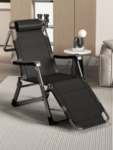 Foldable Recliner Chair Office Nap Modern Simple Style Adult Home Balcony Leisure Backrest Chair Fall Winter Two-In-One Design