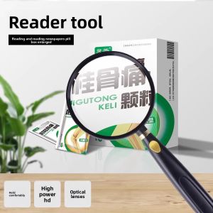 MONLEYTA | Handheld Portable Metal Glass Lens High Definition Reading Magnifying Glass German Clear Aspheric 30 Times Elderly Children Science