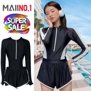 ชุดว่ายบอดี้สูทแขนยาวกางเกง มีซับในซิปหน้า ขนาดสินค้า รอบอก28นิ้ว รอบเอว22นิ้ว ยาว28นิ้ว(ขนาดก่อนยืด) สินค้าพร้อมส่ง