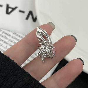 คลิปความรู้สึกการออกแบบขั้นสูงลมเย็นต่างหู Culolo ผี สีชมพู ผ้าเสื้อหูคลิปหญิง