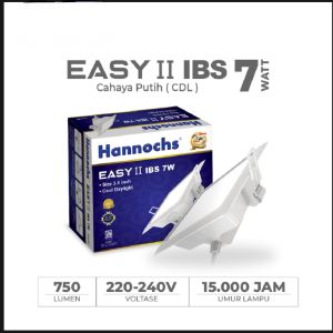 Hannochs Downlight LED EASY ll 7W IBS Cahaya Putih INBOW/lampu Panel Hannochs Easy IBS 7W SIZE 3.5in