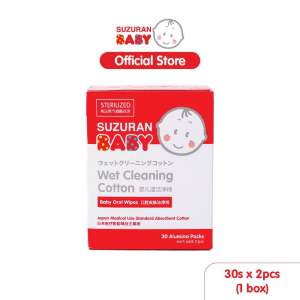 Suzuran Baby Wet Cleaning Cotton | 30 sachets (60s)