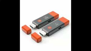 1080P 50M Wireless HDMI Transmitter and Receiver Wireless HDMI Extender Dongle USB-C Powered for Laptop PC TV Projecter