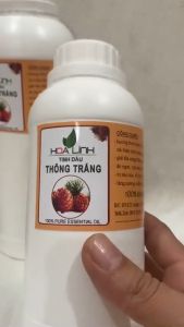 (Chai lớn 1 lít - 500ml) Tinh Dầu Thông Trắng nguyên chất xông phòng giải cảm xua đuổi côn trùng