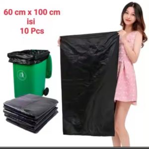 kantong plastik sampah 60x100 isi 10 lembar tebal kuat ulet ketebalan 040micron kuwalitas terjamin superr