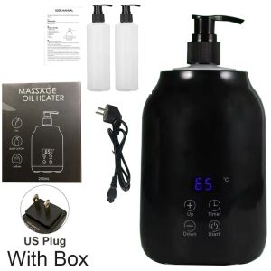 NEW Essential Oil Heater LED Display Temperature Adjust Single Massage Oil Bottle Warmer Massage Oil Heater