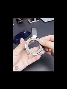 2 In 1แหวนแม่เหล็กผู้ถือโทรศัพท์สําหรับ iPhone 13 14 15 16 Ring Holder ขาตั้งติดมือถือ Phone Gripsหมุนได้360°