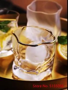 Whisky không thường xuyên pha lê cốc nghệ thuật Nhật Bản thủy tinh nếm vang ly nhàu nát Whisky cốc đá Cognac snifter bia