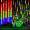 Solar Power Meteor Shower Led Fairy String Lights Street Garlands Party Decorations for Outdoor Holiday Wedding Birthday. 