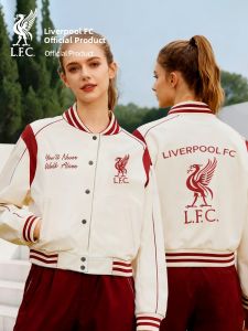 Liverpool FC | Áo Khoác Thời Trang Đỏ và Trắng cho Nữ