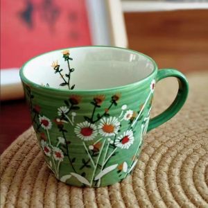 Creative Butterfly Water Cup American Style Ceramic Mugs for Office And Home Use Birthday Gift for Female Friends