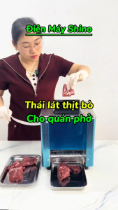 Máy thái thịt tươi sống dao rời chống gỉ với năng suất 80 kg/h