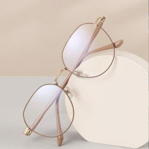 Luxury Myopia Glasses Classic Vintage Anti-blue Light Eyeglasses Women Men Minus Diopter Eyewear Prescription