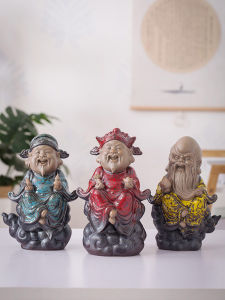 Wang Shun Three Stars of Luck Prosperity and Longevity Decoration Living Room Desktop Fu Lu Shou Xing Decoration Moving into the New House for the Elderly Birthday Gifts