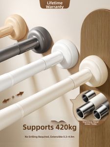 WEILAISHI | No Drilling Telescopic Stainless Steel Pole