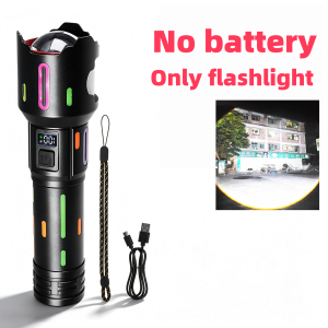 Đèn Pin LED 900W Đèn Pin Siêu Sáng Có Thể Sạc Lại USB Tầm Xa 6000M Để Cắm Trại Săn Bắn Câu Cá Đi Bộ Đường Dài - Đèn Chống Nước Bằng Hợp Kim Nhôm Mạnh Mẽ