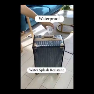 FYBEE Transparent PVC Luggage Cover DustProof Waterproof Trolley Suitcase Cover Travel Case Elastic Cover 20"/22"/24"/26"/28"/30" Luggage Protectors Covers