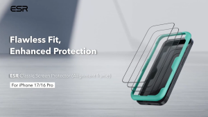 ESR Bộ 3 Kính Cường Lực cho iPhone 18 Pro Max / iPhone 17 Pro Max / 16 Pro Max / 15 Pro Max / 14 Pro Max [Độ Cứng 9H] Kính Cường Lực Che Toàn Bộ Màn Hình HD Trong Suốt Chống Trầy Xước