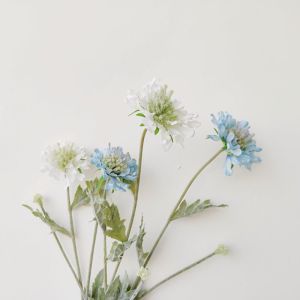 Vật Liệu Hoa Thủ Công DIY Hoa Giả Màu Xanh Tím Hồng Trắng Phụ Kiện Chụp Ảnh Bông Tuyết Giả Hoa Sợi Tre Trang Trí Nhà