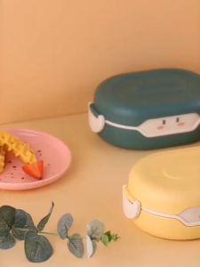 Kiddie Cartoon Lunch Bento Box Insulated Portable Lunch Box for Kids School Picnic Food Storage Cute Design