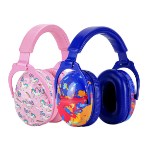 ZOHAN Ear Protector Kids Cute Unicorn Ear Defender 2 Pack Safety Earmuff Noise Reduction Soundproof  25dB  For Toddlers Children