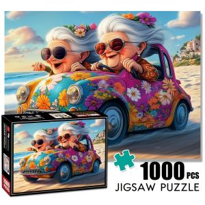 1000 pcs Happy Grandma  Jigsaw Puzzle Home Decor Adults Puzzle Games Family Fun Floor PuzzlesEducational Toys for Kids