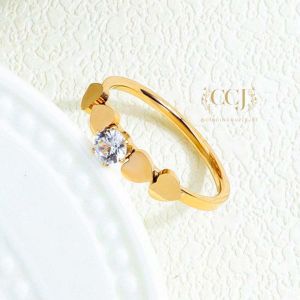 [GRATIS CETAK NAMA] Cincin Titanium Anti Karat F04 | Cincin Pasangan | Cincin Hadiah | Cincin Lamaran | Cincin Tunangan | Aksesoris Fashion Wanita
