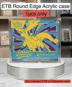 Premium Round Edge Case-Pokemon ETB Acrylic Case (Round Edge/UV/Magnetic)