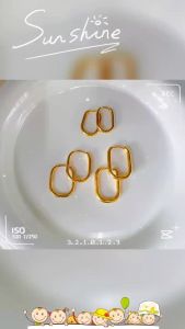KayangKaya (Non fading) Gold U-Shaped Hoop Earring For Women Hypoallergenic
