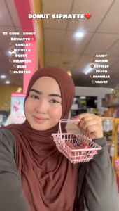 DONUT Lipmatte 1.5ml Derza Exclusive Matte Creamy Velvet Tiramisu Susu Light On The Lip Not Darken Your Lips Original Hq