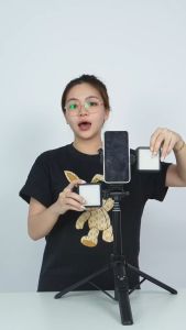 Combo Gậy Selfie Yunteng VCT 6688 và Đèn RGB - Phụ kiện điện thoại kèm đèn trợ sáng chụp ảnh quay video