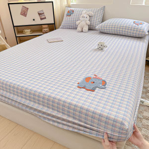 NAIYOUCHENG | Cute Non-Slip Full Cotton Washed Cotton Sheet Set 3 Pieces