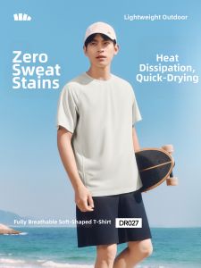 Beneunder | Mens Sweat-Free Short Sleeve T-Shirt Breathable Quick-Dry Base Shirt For Running And Sports Polyester Fiber Urban Fashion