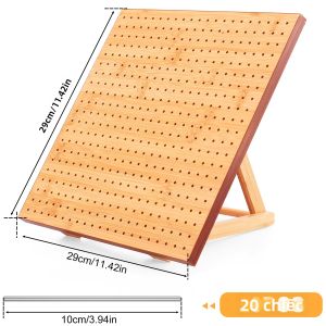 Bộ Dụng Cụ Làm Khuôn Móc Len Cho Người Mới Bắt Đầu Đam Mê Đan Móc Kích Thước 9.8/11.4 Inch Làm Từ Tre Kiểu Dáng Hiện Đại Khay Đựng Tiện Lợi.