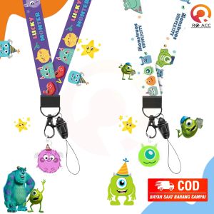 RO ACC - NVN-TL06 TALI HP STRAP GANTUNGAN LEHER HANDPHONE KARAKTER LUCU AKRILIK