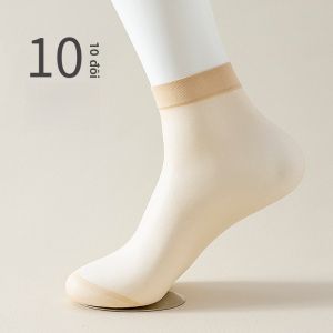 MiiOW | Tất lụa mỏng mùa hè chống treo không để lại dấu vết trong suốt màu da đen Tất lụa vô hình cho nữ MiiOW Cat Person