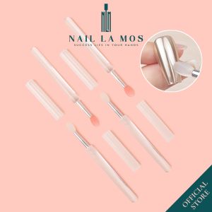 Cọ chà tráng gương silicone trong suốt - Cọ đa năng bám bột tráng gương cọ tán màu son (lẻ chiếc)