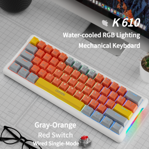 NexusClick 61 Keys Red Switch Mechanical KeyboardHot Swappable RGB Backlit 60% Stylish Esports Gaming Keyboard for PC/Mac Work