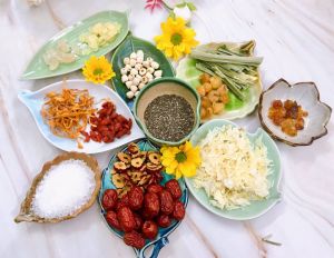 Chè dưỡng nhan [Tặng 10 trái táo] set 500gr 13vị nấu 4lit