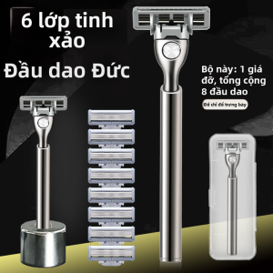 MENGYUXI | Dao Cạo Râu Bằng Tay 6 Lưỡi
