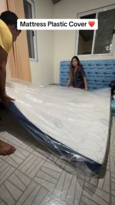 AKIRO MALAYSIA Large Mattress Reusable Plastic Bag Cover Protector Waterproof Bed Cover PE Plastic Cover Thick Protector for Moving Home Sarung Plastik Tilam 塑膠袋