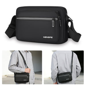 MENSPE Mens Shoulder Bag Casual Chest Bag Cross Body Bag Pouch Bag Casual Chest Bag Fashion Shoulder Bag Waterproof PU Leather Casual Sport Street Bag for Travel Outdoor